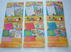 Pintura para niños por números pincel y colores diseños A4; 3 temas. - Imagen 1 de 13