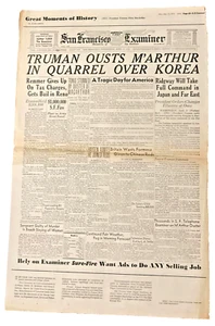 De colección San Francisco Examiner, Great Moments of History 4/11/1951 (11/13/1972) - Imagen 1 de 2