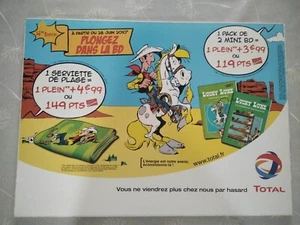 PLV original double face – LUCKY LUKE / PETIT SPIROU – TOTAL 2010 – 47 x 35 cm - Picture 1 of 2