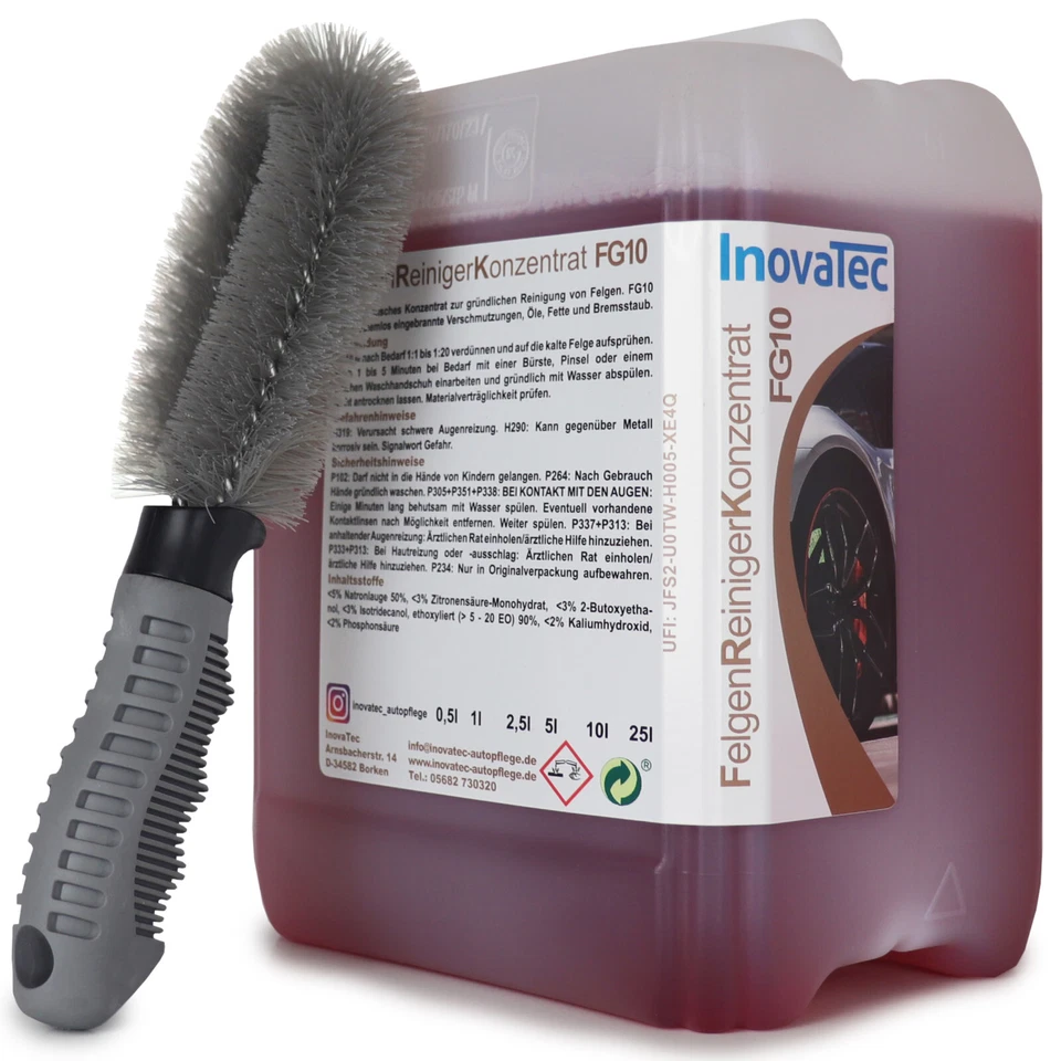 5L Felgenreiniger FG10 FelgenBürste Konzentrat Alu Felgen Räder Inovatec  - Bild 1 von 1