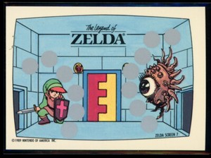 THE LEGEND OF ZELDA 1989 Topps Nintendo Scratch-Off Screen 7 NM C5