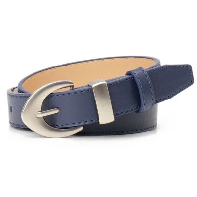 Mujeres Ajustado Estampado Leopardo Imitación Cuero Cinturón Vestido Jeans Cintura Ajustable Foto 1 de 4