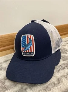 NUEVO CON ETIQUETAS Magallanes Pesca Exterior Snapback Sombrero Ajustable Camionero Malla Pez Vela EE. UU. - Imagen 1 de 1