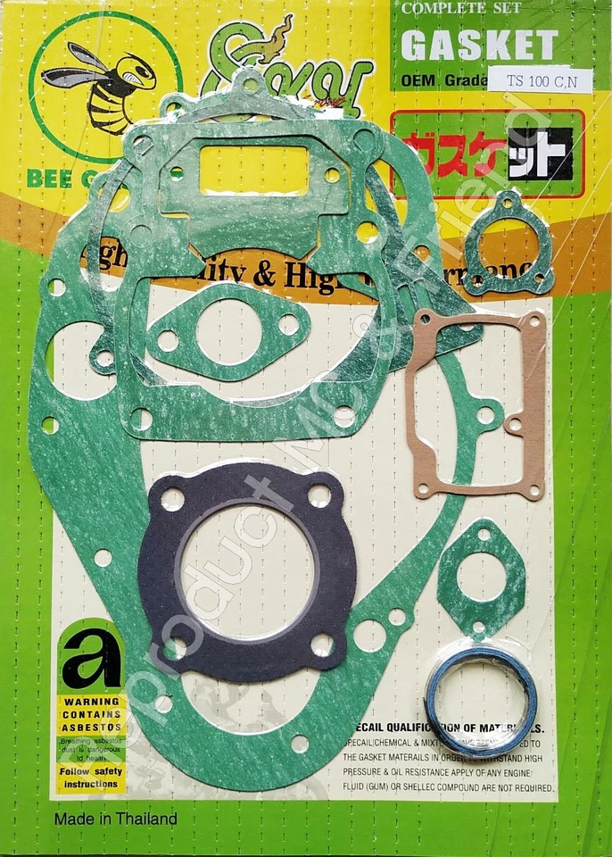 For 1978-1981 Suzuki TS100 TS100C TS100N TS100T TS100X Gasket Kit New - Image 1 of 1
