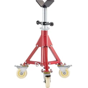 Pipe Stand, Pipe Jack Stand, V Head Pipe Stand Adjustable Height 20-37 Inch, Pip - Picture 1 of 1