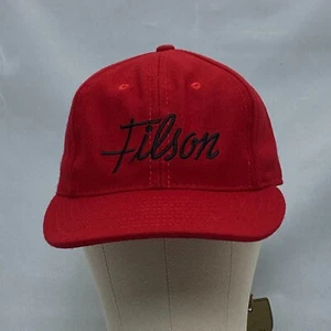 FILSON x EBBETS FIELD FLANNELS Logger Hat One-Size JACKSON Script Logo WOOL Cap - Picture 1 of 5