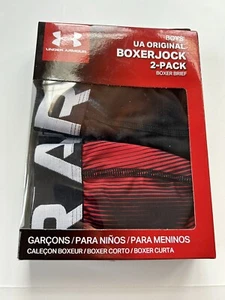 Under Armour Boys' Boxerjock Size Youth Small Boxer Briefs Underwear 2 Pack New - Picture 1 of 2