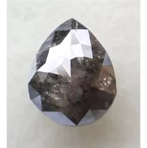 1.68 Ct, Natural Diamond Rose Cut Diamond Rustic Diamond Pear Cut Loose Diamond - Picture 1 of 9