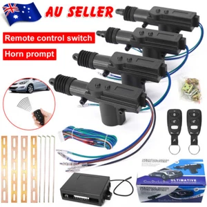Central Locking Kit Auto Car Door Lock Remote Keyless Entry System Universal - Picture 1 of 11