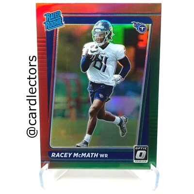 2021 Panini Donruss Optic RACEY McMATH #P-316 Rated Rookie Red Green PRIZM SP RC - Image 1 of 2