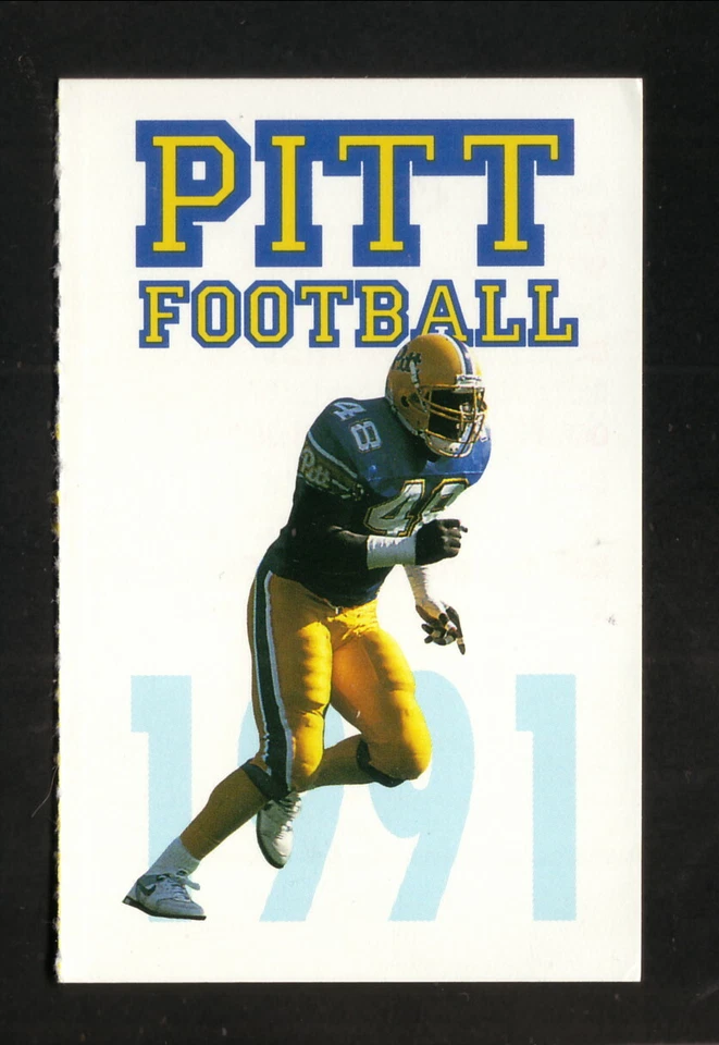 Pittsburgh Panthers--Ricardo McDonald--1991 Football Pocket Schedule--KBL - Image 1 of 1