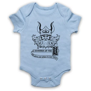 IMMIGRANT SONG UNOFFICIAL VIKING HORDE ZEPPELIN BABY GROW BABYGROW GIFT - Picture 1 of 10