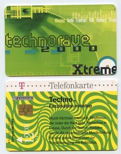 118807 - technorave 2000 Xtreme - alte Telefonkarte - Bild 1 von 1