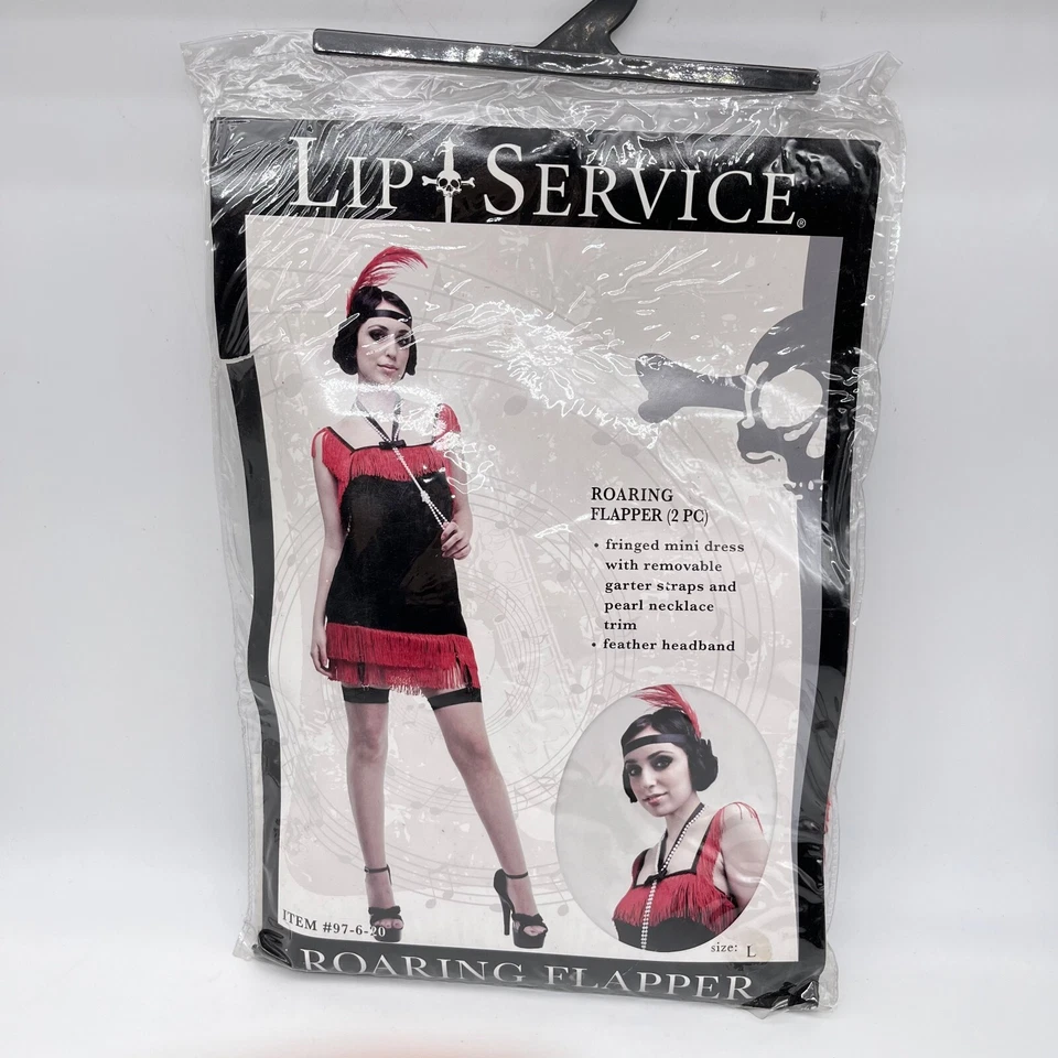 New Lip Service Roaring Flapper Costume - Size L - Image 1 of 4