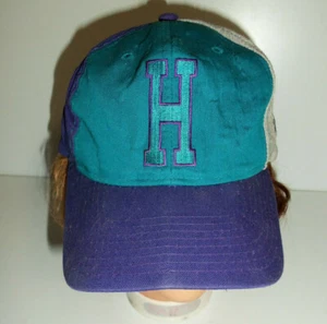 Charlotte Hornets Starter Hat NBA Baloncesto Snapback Gorra Años 90 De Colección Gris Púrpura - Imagen 1 de 7