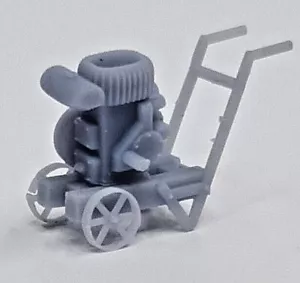 Motor estacionario calibre 00 escala 1/76 modelo WD2 con carretilla impresa en resina - Imagen 1 de 6