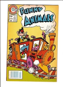 FUNNY ANIMALS #2  [1984 VG-FN]  TRAIN COVER! - Picture 1 of 2