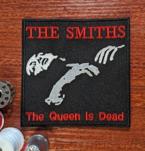 The Smiths Morrissey Patch The Queen is Dead 80S Embroidered Iron On 3.5x3.5" - Picture 1 of 3