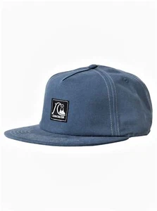 Quiksilver Gorra Pico Plana Ajustable ~ Azul Original - Imagen 1 de 4