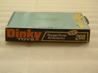 Dinky Toys 268 Range Rover Ambulance ORIGINAL BUBBLE BOX BOTTOM FREE SHIPPING!  - Image 1 of 4