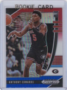 Anthony Edwards Rookie Card Basketball Draft Picks RED & BLUE PRIZMS 2020 RC! - Bild 1 von 2