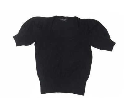 Dorothy Perkins Womens Black Scoop Neck Viscose Pullover Jumper Size 12 - Image 1 of 4