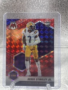 2022 Mosaic Draft Picks Derek Stingley Jr Red Mosaic Prizm Rookie RC #94 / 99 - Picture 1 of 2