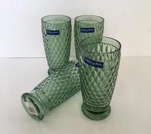 4 Villeroy & Boch 162mm Highball ~ Beer Tumbler Boston Green NIB - Picture 1 of 4