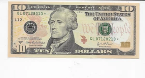 2004 A $10 US Federal Reserve STAR Note SAN FRANCISCO DISTRICT Uncirculated - Picture 1 of 2