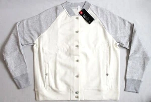 Giacca/Felpa Bomber Under Armour Donna XL Resistente Varsity Pile Avorio - Foto 1 di 11