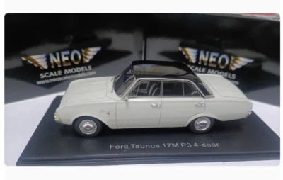 Neo 1/43 Scale Ford Taunus 17M P3 1964 white Diecast Model Car - Image 1 of 4