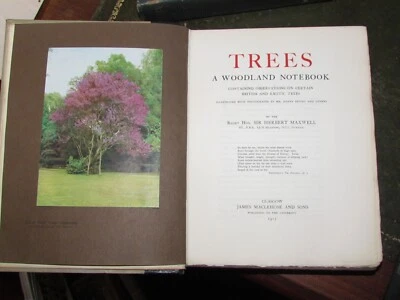 1915 TREES A WOODLAND NOTEBOOK by MAXWELL 18 COL & 32 B/W PLTS LIMITED ED OAK ^ - Image 1 of 4
