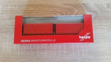 Herpa 053884 - 1/87 2 Roll-Off Ribbed, Red - New