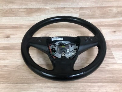 BMW E70 E71 X5 X6 OEM VOLANTE DELANTERO CUERO NEGRO 2007-2010 3 Foto 1 de 4