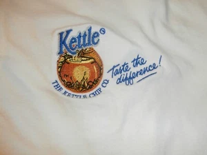 Vintage Kettle Chip Co Weiß Herren Poloshirt XXL Boston Traders - Bild 1 von 5
