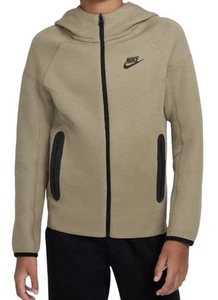 Nike Tech Kids Olive Full Zip Hooded Jacket Size Youth XS Brand New‼️ - Picture 1 of 9