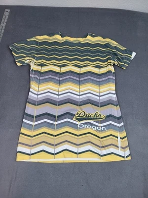Blue 84 Oregon Ducks Shirt Womens XL Green Geometric Lightweight Football Fan - Image 1 of 4