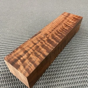 CW310 Curly Claro Walnut Billet Block Carving Craft Knife Handle Game Call 9.75" - Picture 1 of 13