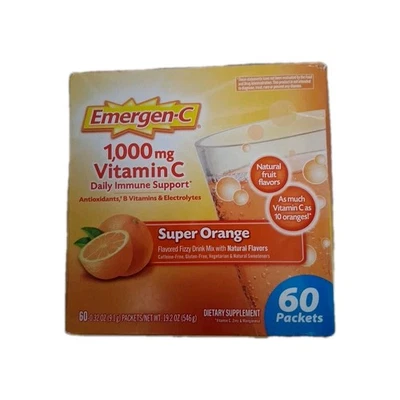 Emergen-C 1000mg Vitamin C Powder for Daily Immune 60 Packs Exp. 9/2025 - Image 1 of 3