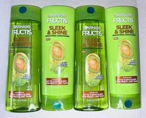 2~Garnier Fructis Frizz Control Sleek & Shine Shampoo & Conditioner Set 12fl oz - Picture 1 of 1