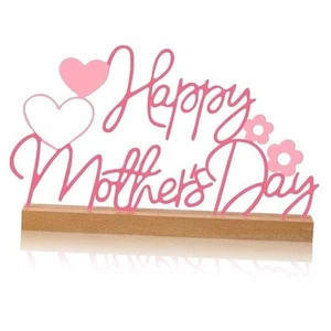9.84 Inch Metal Mother's Day Table Decoration Happy Mother's Day Letter Sign - Picture 1 of 7