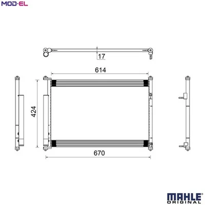 CONDENSER AIR CONDITIONING AC 490 000S FOR SUZUKI GRAND/VITARA/XL-7/II/NOMADE - Image 1 of 4
