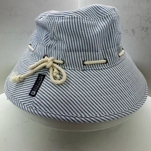Cappello a secchiello Sperry Top-Sider a righe taglia unica - Foto 1 di 8