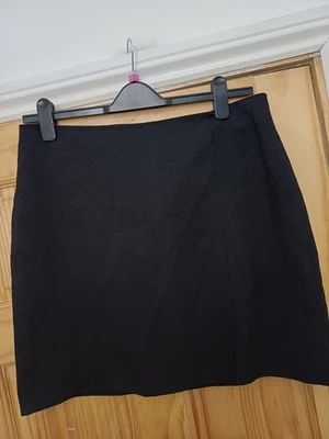 Ladies black mini skirt slitted 16 *George fashion - Image 1 of 2