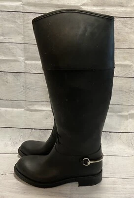Gucci Botas de Lluvia Goma Horsebit Negras Gucci 40 / EE. UU. 7,5 Dañadas Foto 1 de 4