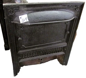 GOOD ANTIQUE ARTS & CRAFTS FULL IRON SURROUND W/COVER IN BLACK ESTATE # 124 - Picture 1 of 8