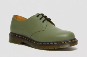 Dr. Martens 3 Loch 1461 Khaki Green Smooth - Bild 1 von 21