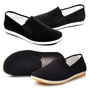 Men Special Chinese Cloth shoes handmade Kung Fu slippers Tai Chi shoes Driving - Picture 1 of 8