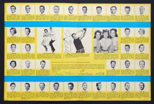 ORIGINAL Vintage LAWRENCE WELK & MYRON FLOREN Signed Show Program AUTOGRAPH - Picture 1 of 5
