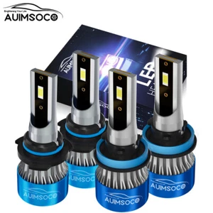 9005 H11 LED Headlight High Low Beam Bulbs Super Bright Xenon White 10000K - Picture 1 of 12